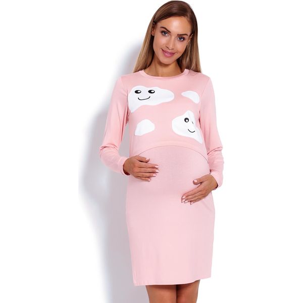 Peekaboo Camicia Maternità Donna Alethrisei Rosa Cipria L/Xl-image