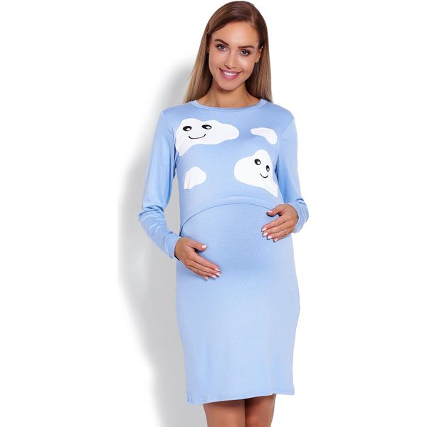Peekaboo Camicia Maternità Donna Alethrisei Azzurro L/Xl-image