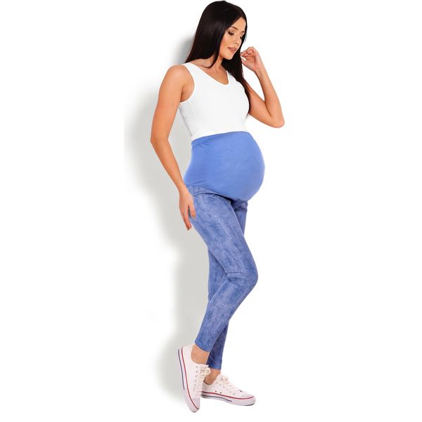 Peekaboo Leggings Maternità Donna Mathisei Blu Xxl-image