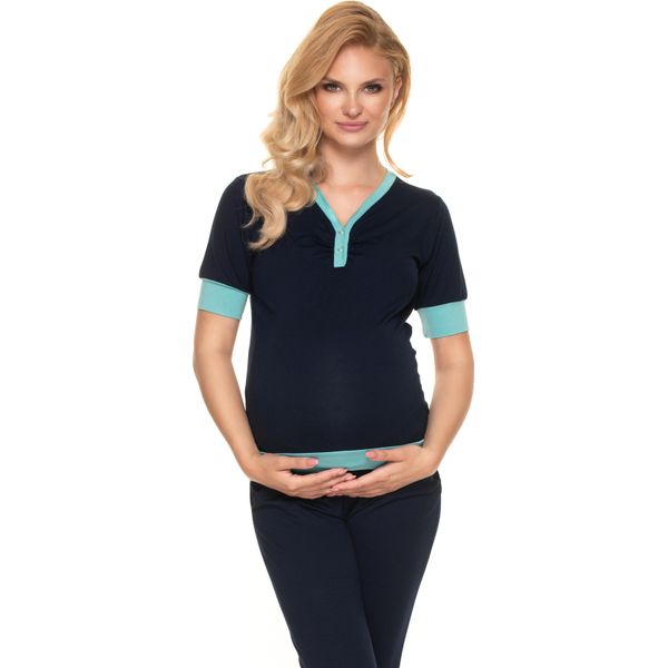 Peekaboo DáSmke Pigiama Premaman Yarino Navy L/Xl-image
