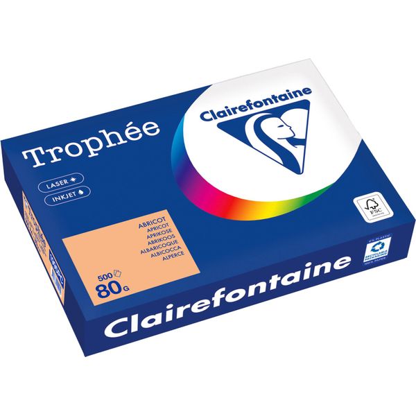 Clairefontaine Kopierpapier 1995PC A4 80G Aprikose 500Bl-image