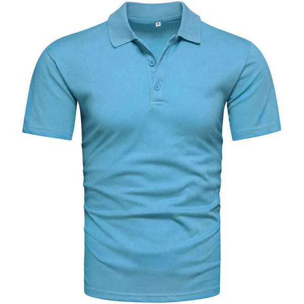 Recea T-Shirt Da Uomo Con Colletto Kulgha Blu Chiaro Xxl-image