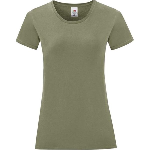 Fruties Maglietta Donna A Maniche Corte Hedon Oliva Xs-image