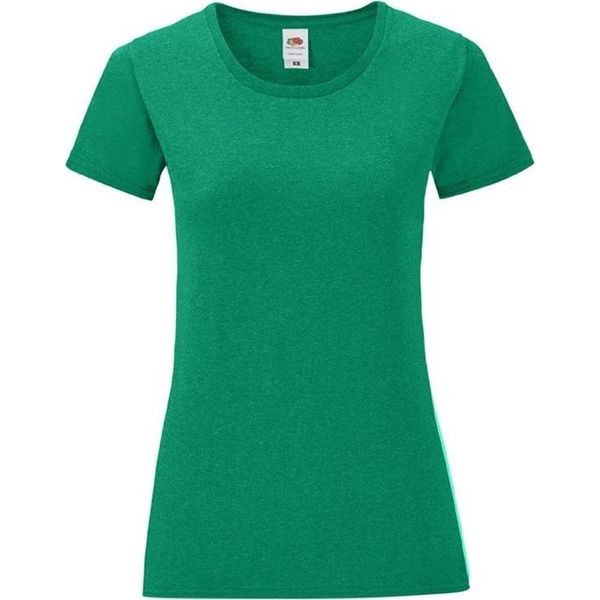 Fruties T-Shirt Donna A Maniche Corte Hedon Retro Heather Green Xxl-image