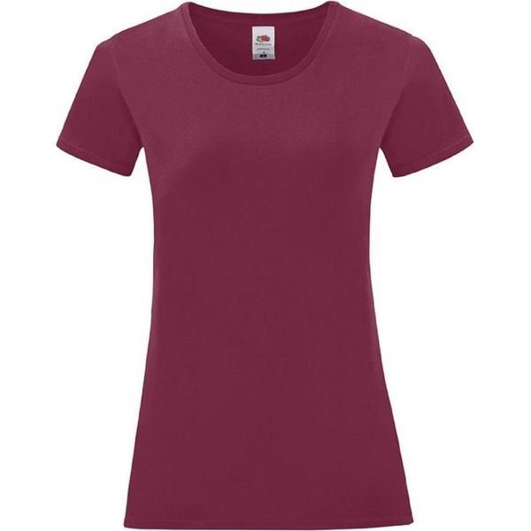 Fruties Maglietta Donna A Maniche Corte Hedon Rosso Scuro S-image
