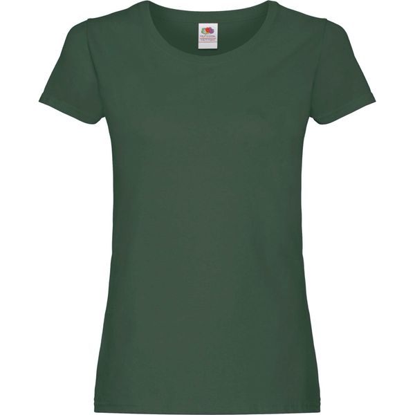 Fruties T-Shirt Donna A Maniche Corte Erzen Verde Scuro Xs-image