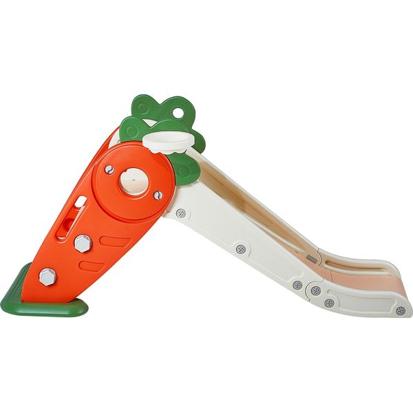 Succebuy Scivolo Per Bambini, Da 1 A 12 Anni, Set Da Gioco Per Interni Ed Esterni Con Scale Per Arrampicarsi E Canestro Da Basket, Supporta Fino A 40 Kg, Corrimano Di Sicurezza, Strisce Antiscivolo-image