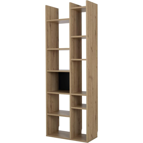 BüCherregal Gami "Craft", Braun (Artisan Eiche Nachbildung), B:75Cm H:209Cm T:35Cm, Holzwerkstoff, Regale, BüCherregal, BüCherregal Mit 4 RegalböDen Und 6 AblagefläChen-image
