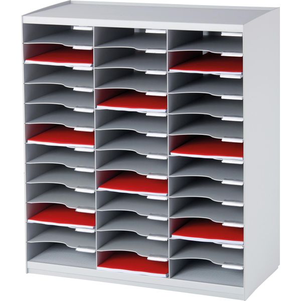 Paperflow 803.02 Stazione Di Smistamento Grigio Chiaro Con 36 Scomparti-image