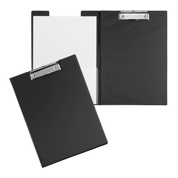 12X Maul 23392-90 Cartella Per Appunti Con Copertina In Lamina Din A4 Nero-image