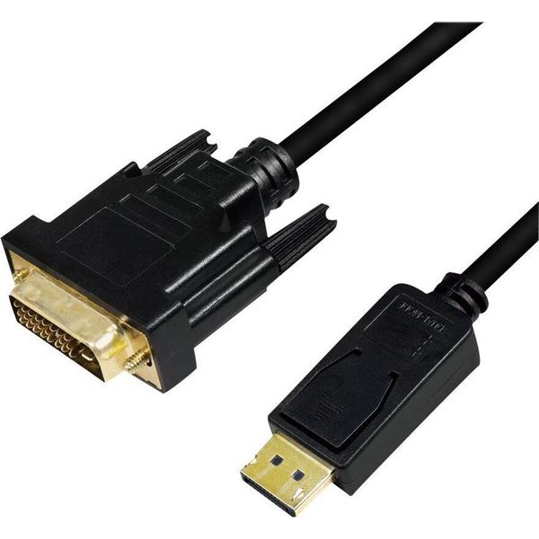 Logilink Logilink CV0132 Cavo Video Adattatore 3 M Displayport Dvi Nero-image
