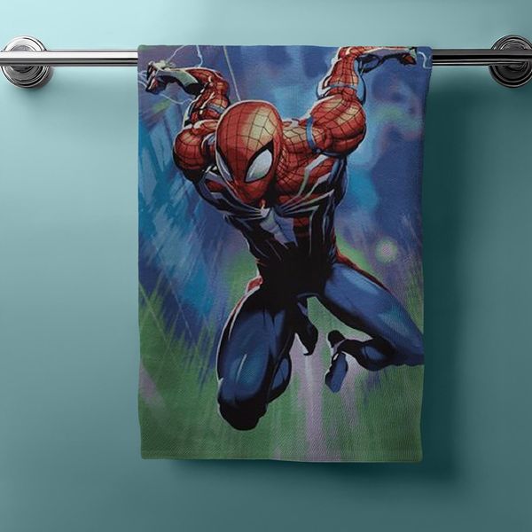 Telo Doccia Spiderman Telo Da Bagno Telo Da Spiaggia 70 X 140 Cm-image