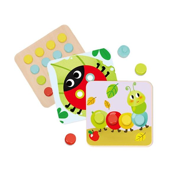 Tooky Toy Blocchi Di Puzzle Per Bambini Animali Fare-image