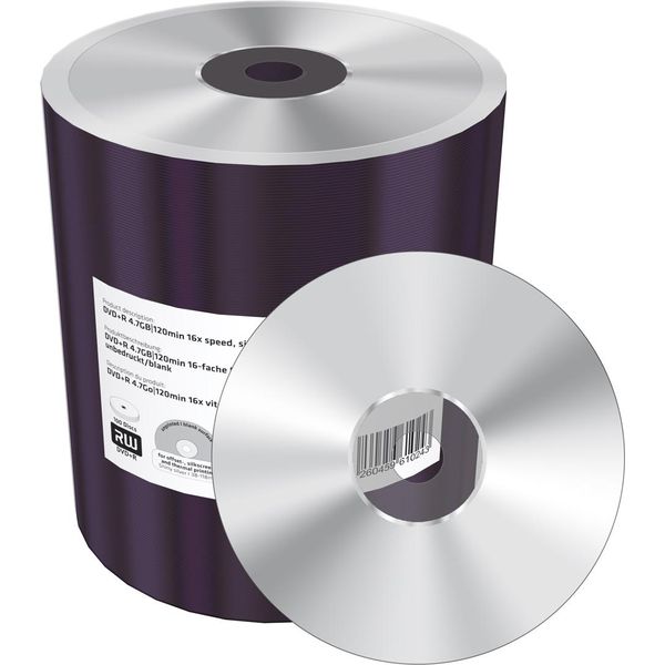 Mediarange MR423 Mediarange DVD-R 4.7GB 100Pcs Unbedruckt/Blank Silber-image