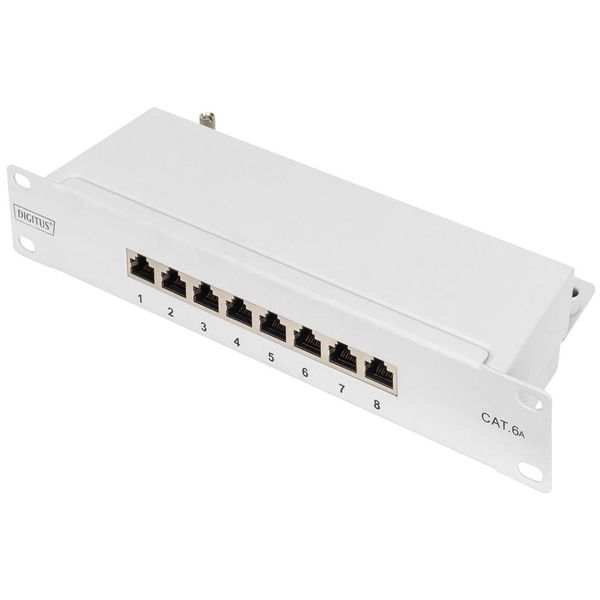 Digitus DN-91608S-EA Digitgus Cat 6A, Klasse E Patch Panel, Geschirmt, Schwarz-image