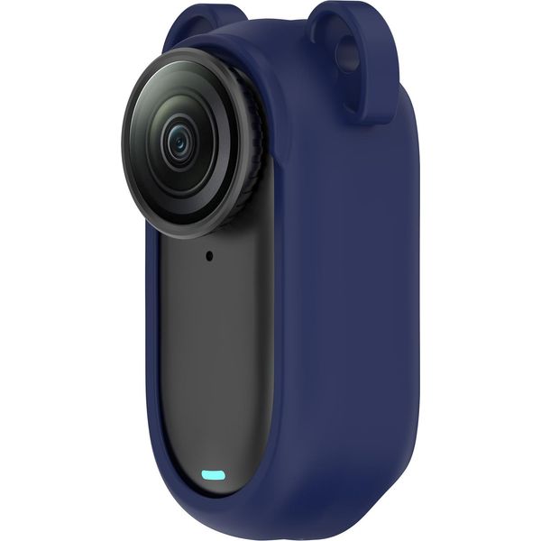 Inf Custodia Protettiva In Silicone Per Insta360 Go 3S E Go 3 Blu-image