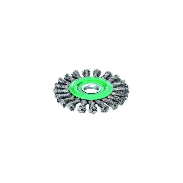 ZopfrundbüRste D.125Mm Bohr.DrahtstäRke 0,5Mm VA 14Mm 12500Min-¹ Lessmann (473811)-image
