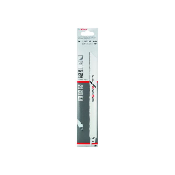 Bosch SäBelsäGeblatt S 1122 Vf, Flexible For Wood And Metal (2608654981)-image