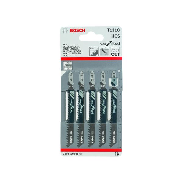 Bosch StichsäGeblatt T 111 C, Basic For Wood (2608630033)-image