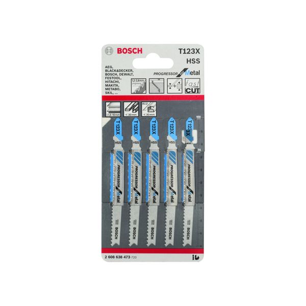 Bosch StichsäGeblatt T 123 Xf, Progressor For Metal (2608638473)-image