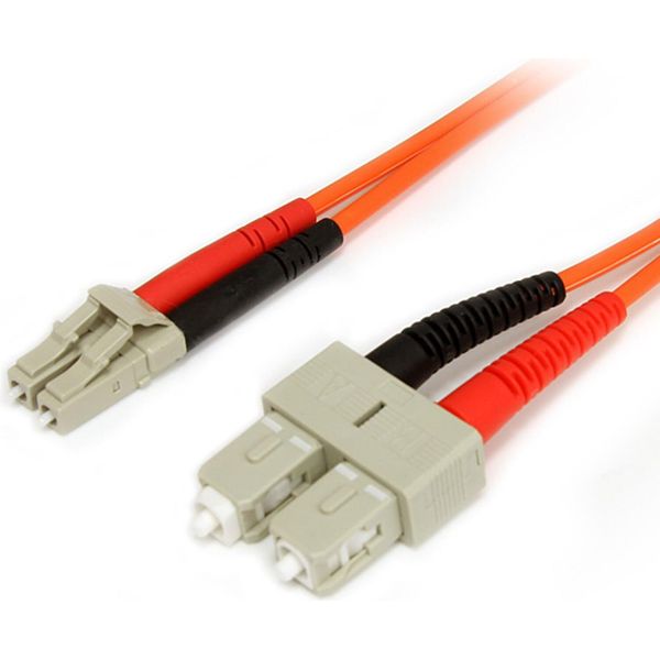 Startech.Com Cavo Patch Duplex In Fibra Multimodale 62,5/125 1 M Lc - Sc-image