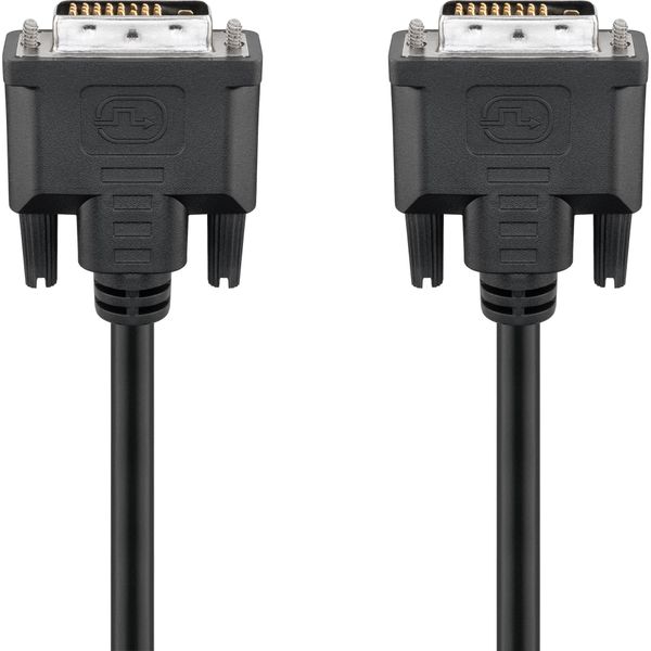 Goobay Dvi D Full Hd Cavo Dual Link Dvi D 24+1 Maschio A Dvi D 24+1 Maschio Nero 3 M-image