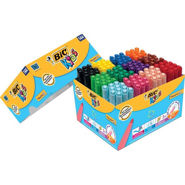 Bic Kids Visacolor Xl Matita In Fibra, 144 Pezzi Scatola Di Cartone-image