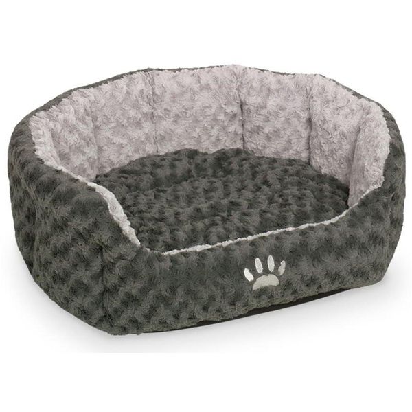 Letto Nobby Comfort Ovale "Seoli"" L X P X A: 45 X 40 X 19 Cm Grigio Scuro / Grigio Chiaro"-image