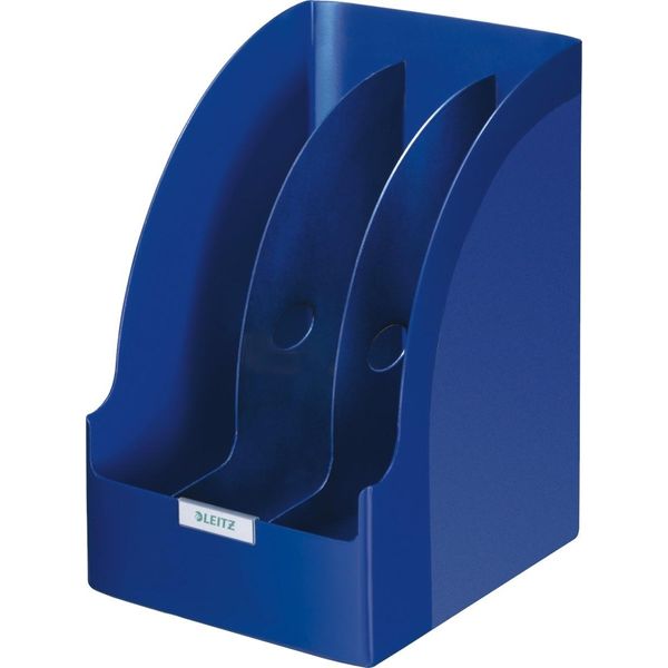 Cartella Per Riviste Jumbo Plus A4 In Polistirene Blu Confezione Da 3 Pezzi-image