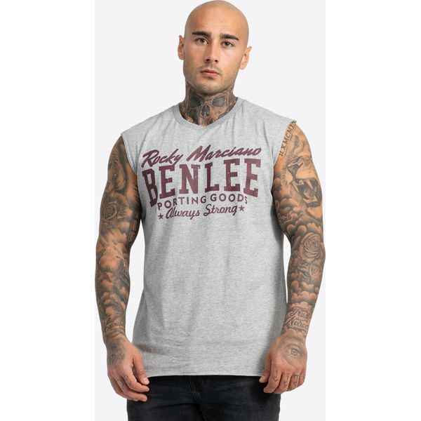T-Shirt Uomo Senza Maniche Slim Fit Lastarza Marl Grey L Benlee-image