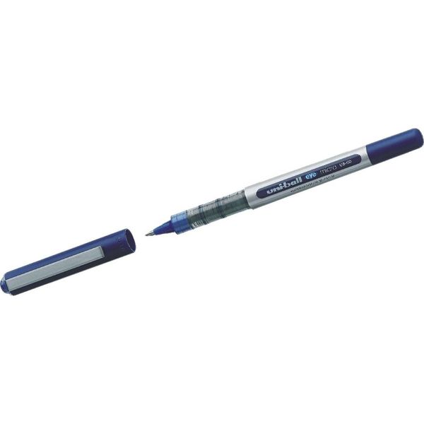Biro Con Inchiostro Liquido Uni-Ball Eye Micro UB-150 Blu 12 Pezzi-image