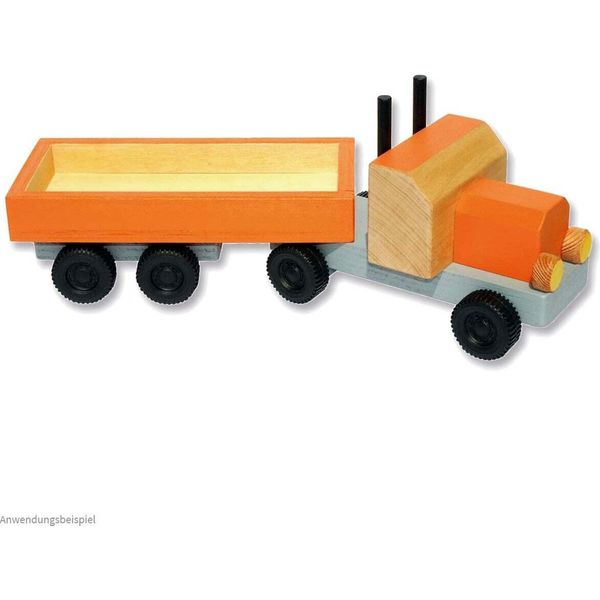 Fiammiferi21 Camion Camion Articolato Kit In Legno Per Bambini Kit Artigianali Kit In Legno Da 9 Anni-image