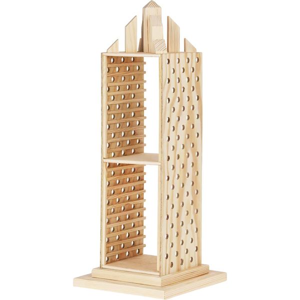 Fiammiferi21 Supporto Per Cd 20X20X52 Cm Kit In Legno Per Bambini Kit Artigianali Da 12 Anni-image
