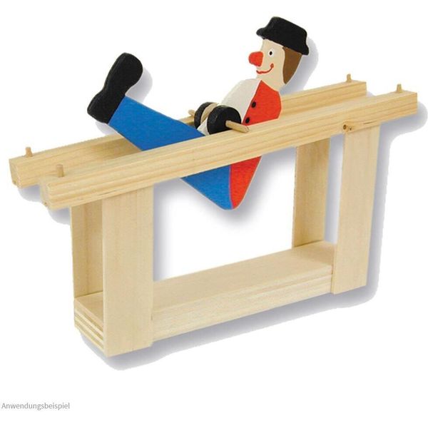 Partite21 Ginnasta Alle Parallele Baricentro Modello In Legno Kit Di Costruzione Per Bambini Da 10 Anni-image