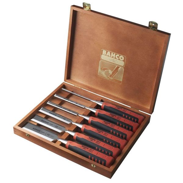 Bahco Set Di Scalpelli Da 6 Pezzi In Scatola Di Legno 424P-S6-EUR-image