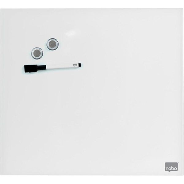 Nobo Lavagna Magnetica In Vetro Diamond, (L)300 X (A)300 Mm, Bianco-image
