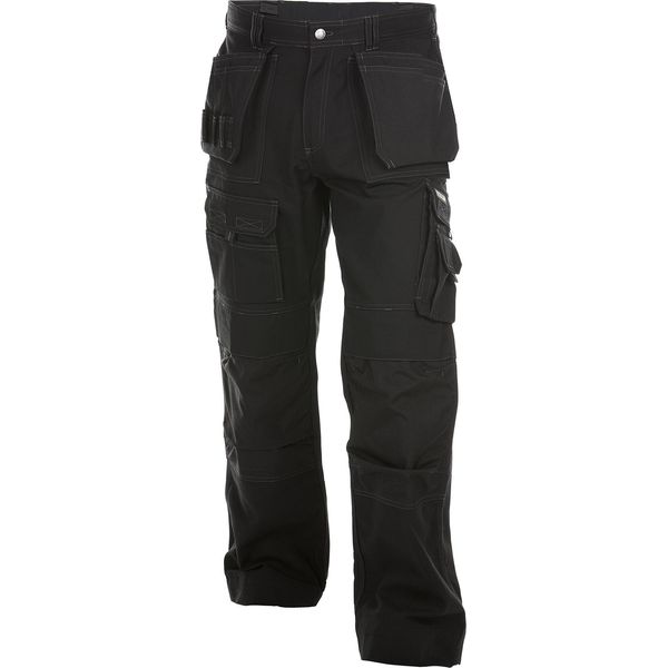 Dassy® Pantaloni Da Lavoro In Tela Texana Con Tasche A Fondina E Tasche Per Ginocchiere Nero 66-image