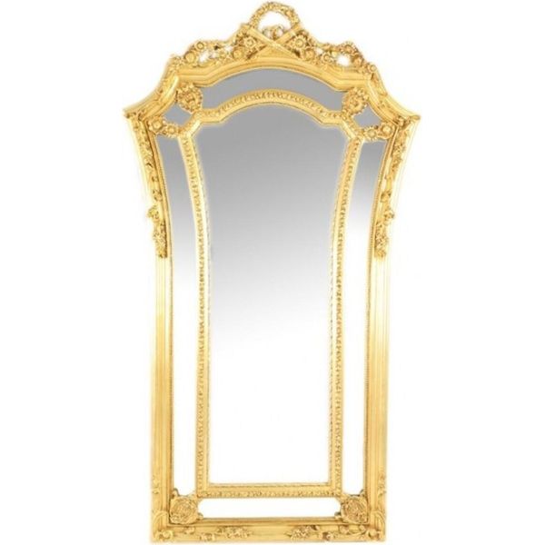 Enorme Specchio Da Parete Barocco Casa Padrino Venezia Oro 210 X 115 Cm - Solido E Pesante - Specchio Dorato-image