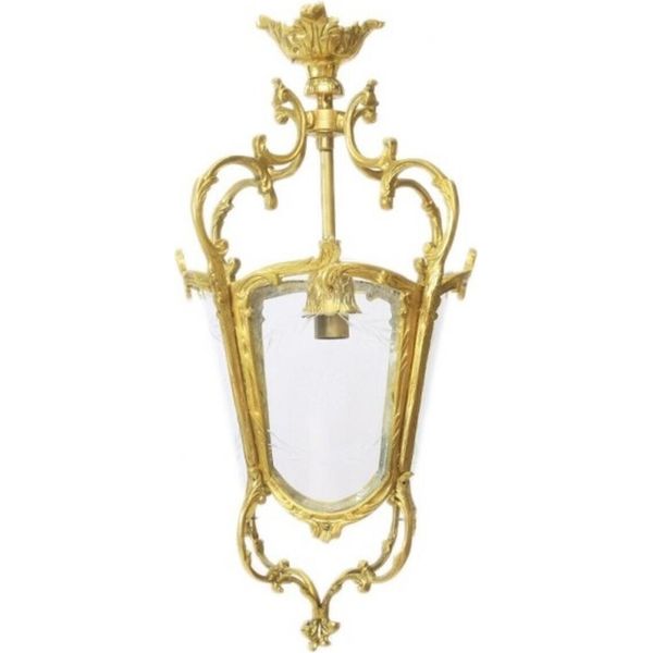 Casa Padrino Lampada A Sospensione Barocca Oro Lanterna Da Soffitto - Ristorante - Hotel Lampada Lanterna-image