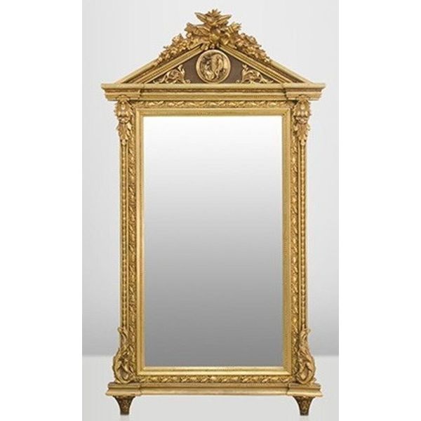 Casa Padrino Specchio Da Parete Barocco Oro H 204 Cm L 113 Cm - Nobile E Magnifico-image