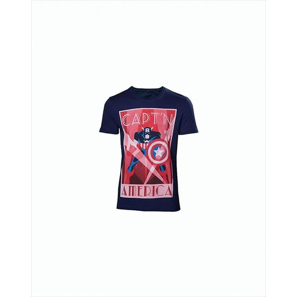 Marvel - Maglietta Captain America Uomo - Maat L-image