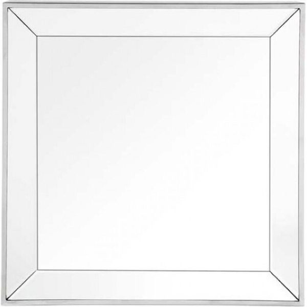 Casa Padrino Luxury Mirror Neo Classic 60 X 60 Cm In Acciaio Inox Nichelato - Specchio Da Parete - Luxury Hotel Furniture Collection-image