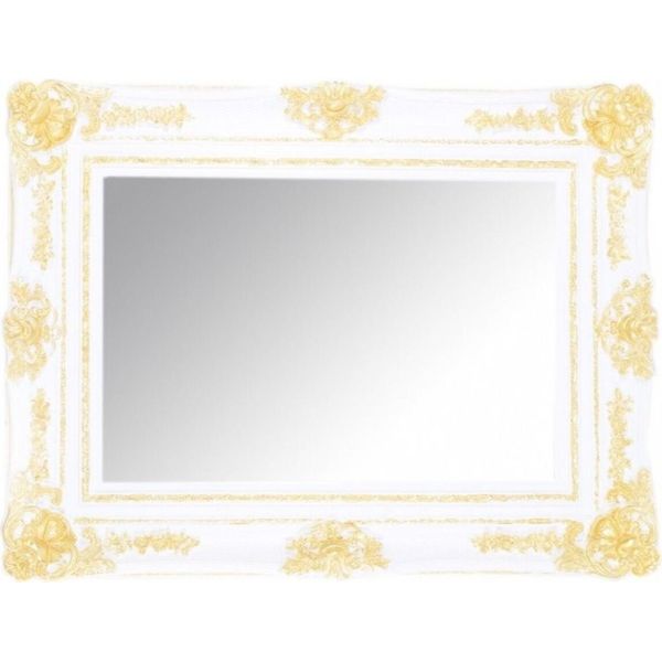 Casa Padrino Specchio Da Parete Barocco Bianco/Oro Altezza 130 Cm, Larghezza 96 Cm - Nobile E Magnifico-image