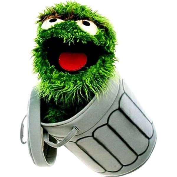 Oscar | Pupazzo A Mano | Sesame Street | 65 Cm | Figura Di Peluche-image