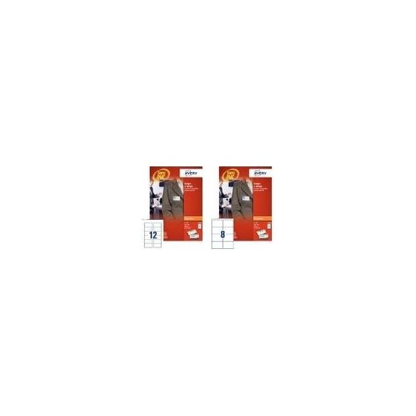 Badge Portanome Avery Con Spilla Ondulata, 75 X 40 Mm Trasparente, In Materiale Privo Di Pvc, Chiusura Con-image