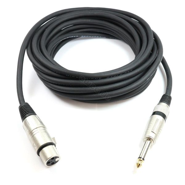 Adam Hall Cables K3MFP1000 Cavo Per Microfono Serie 3 Star (Da Xlr Femmina A Jack Da 6,3 Mm Mono, 10 M)-image