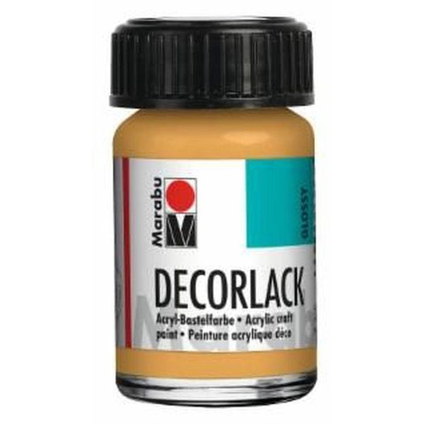 Marabu 1130 39 784 Decorlack Acrilico, Oro Metallizzato 15 Ml-image