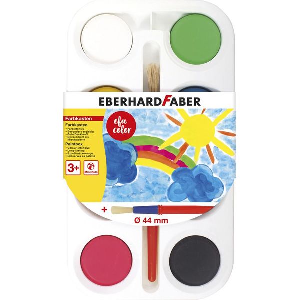 Eberhard Faber 577008 Eberhard Faber Scatola Di Vernice Opaca Efa Color, 8 Colori-image