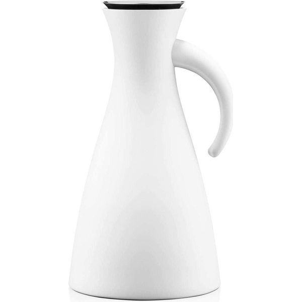 Eva Solo Isolierkanne, Kaffeekanne, Thermokanne, Teekanne, Glas/Kunststoff/Edelstahl, Matt Weiß, 1 L, 502802-image
