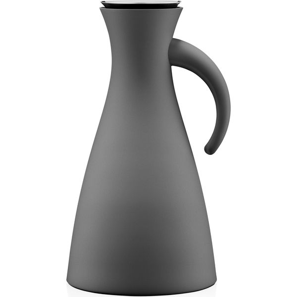 Eva Solo Isolierkanne, Kaffeekanne, Thermokanne, Teekanne, Glas/Kunststoff/Edelstahl, Matt Grau, 1 L, 502803-image